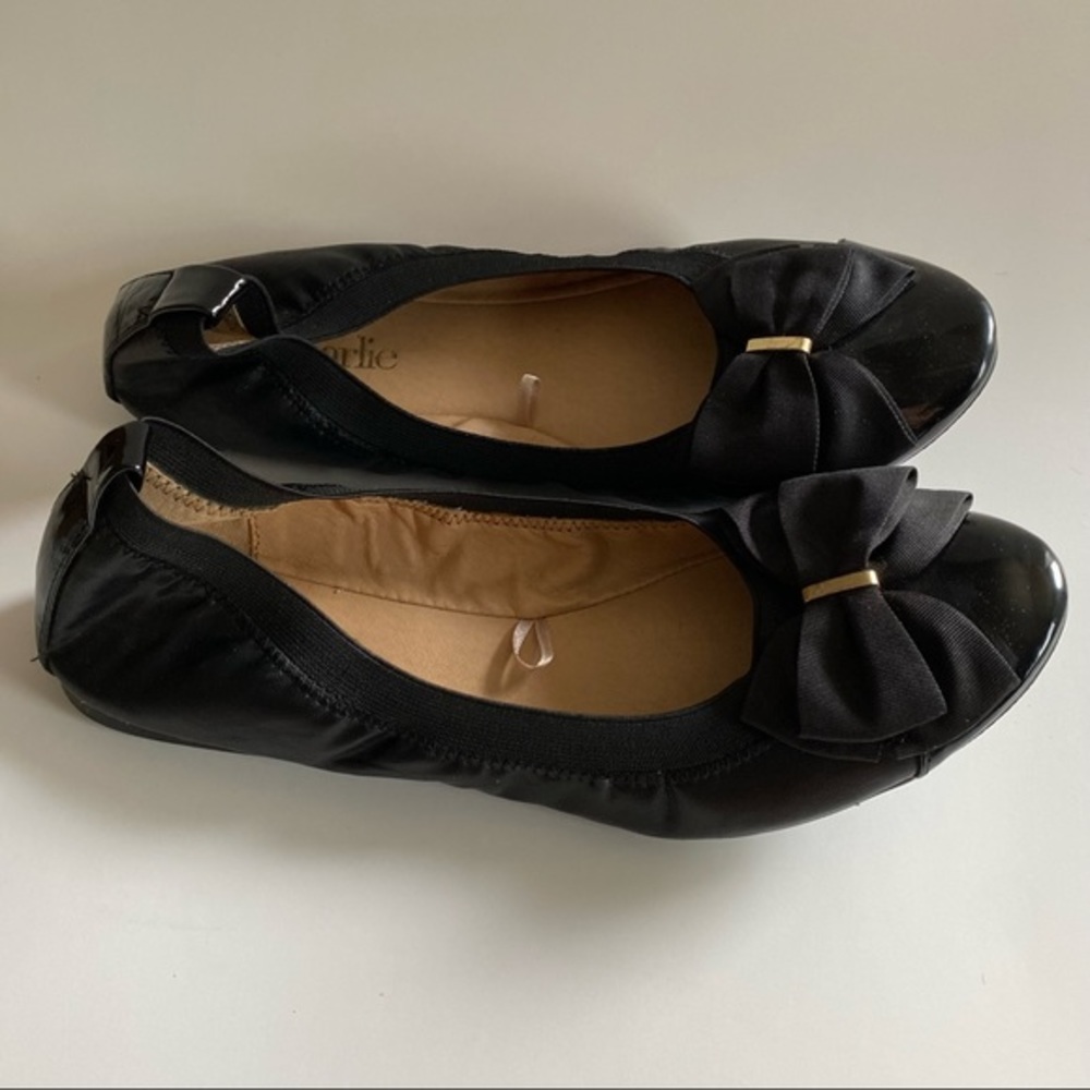 Charming Charlie Shoes Women’s Size 9 Black Slip On Flats - Picture 5 of 11